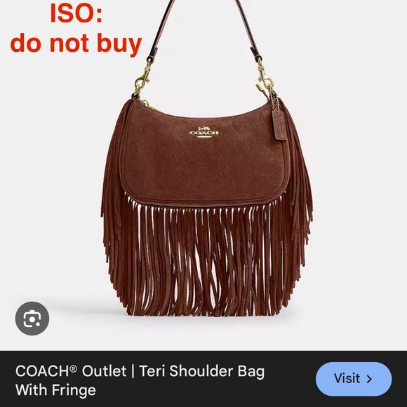 Handbags - ‼️ISO‼️ Coach Teri Bag w Fringe